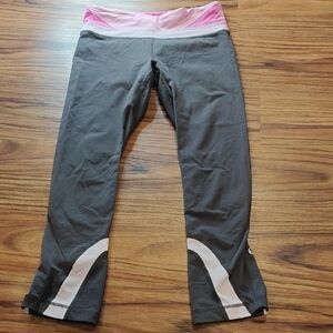lululemon athletica Charcoal and Blush Leggings
